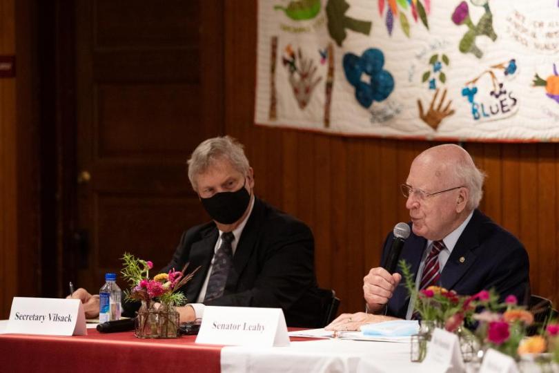 Senator Leahy at a VT FEED event