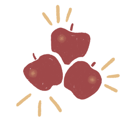 drawing of apples