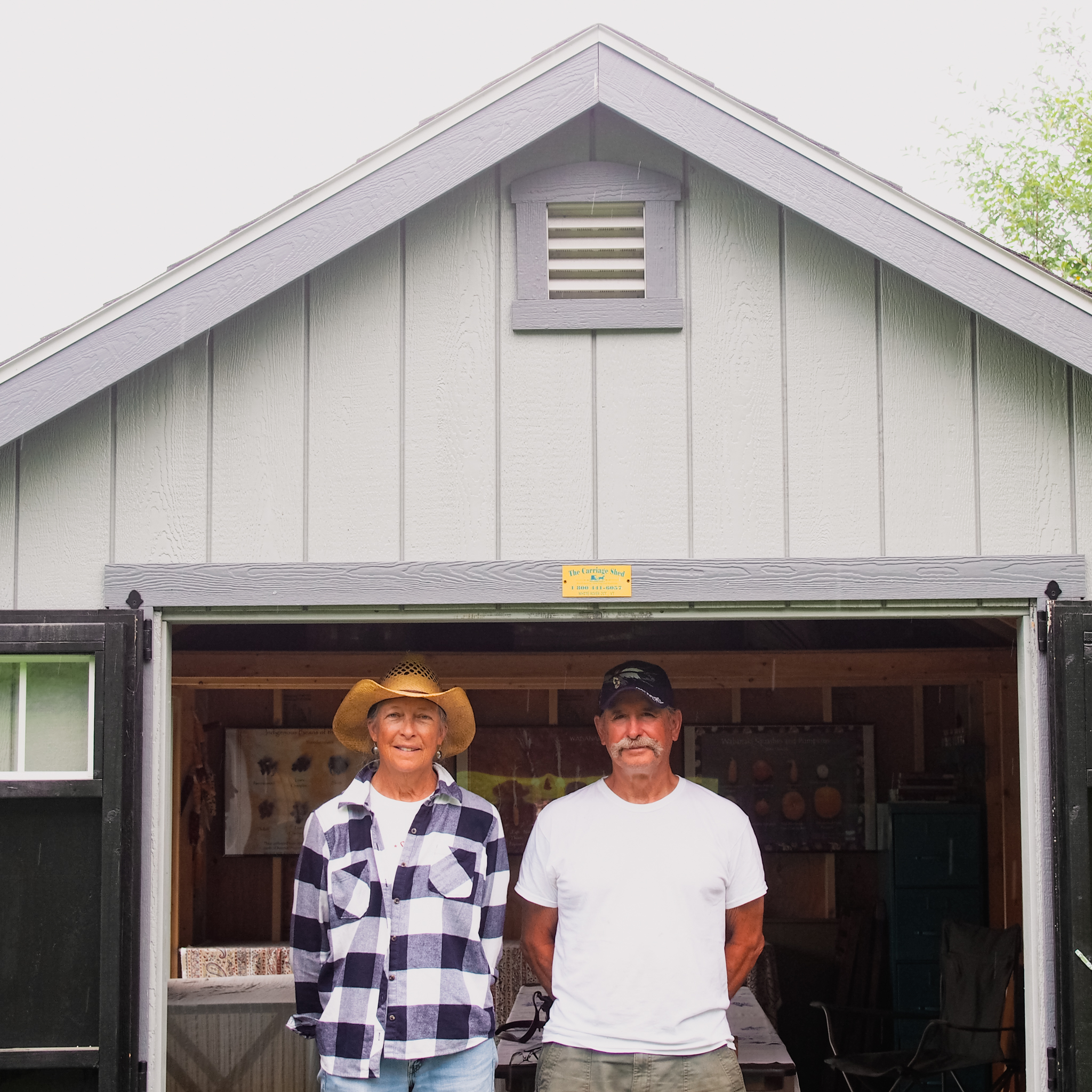 Chief Shirly Hook and Doug Bent on the Abenaki Tribal Garden