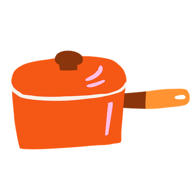 illustration of cooking pot