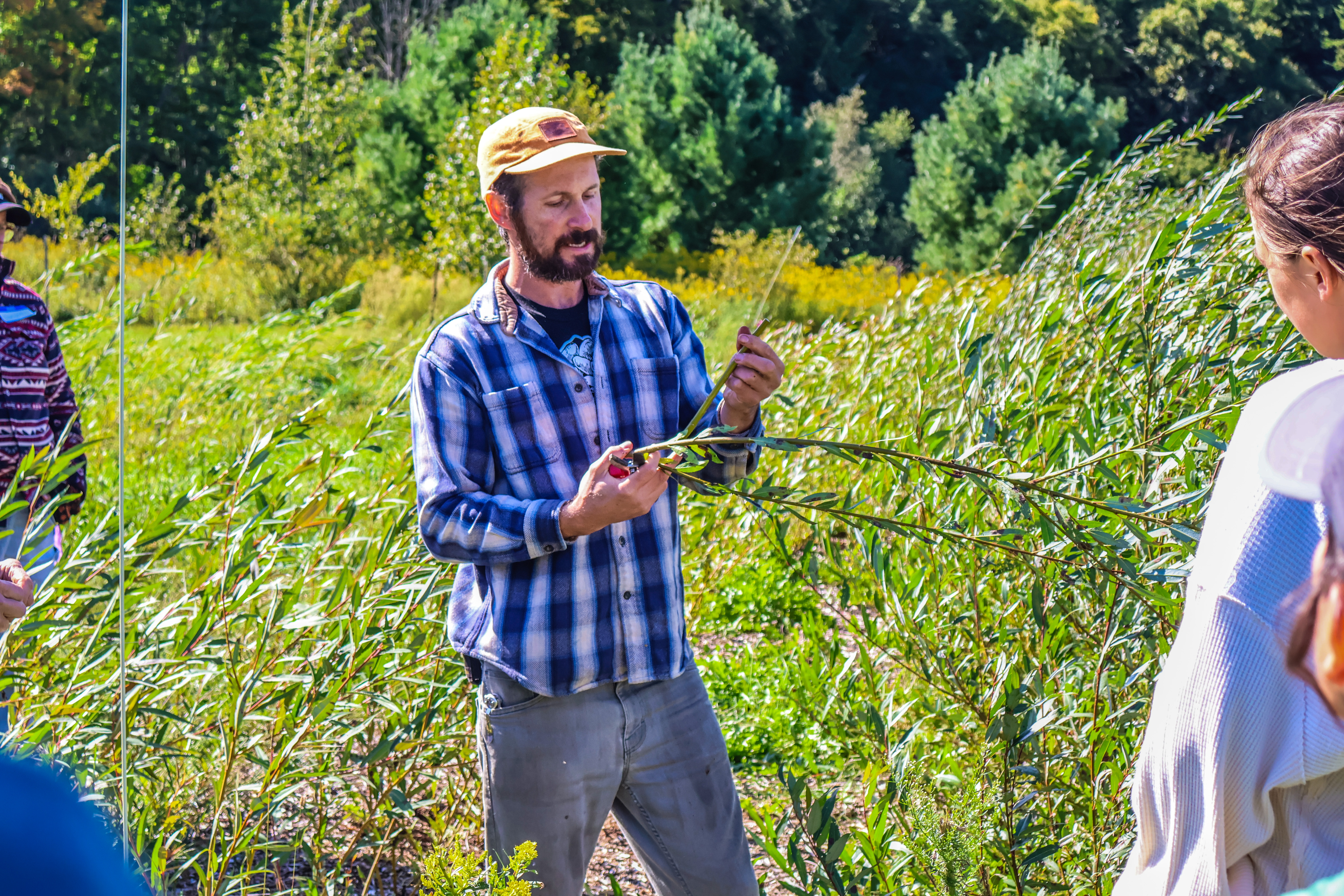 Farmer and NOFA-VT member Joe Bossen of Vermont Bean Crafters, pictured leading a workshop at Cloud Water Farm in Warren, VT