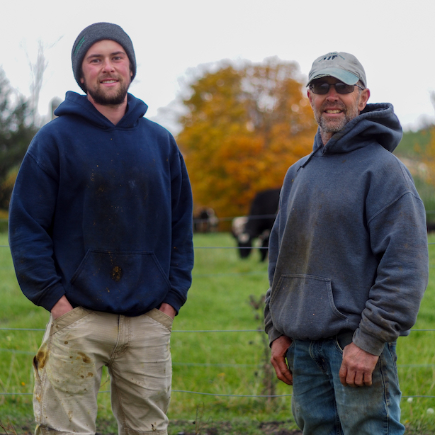 Mat and Guy Choiniere on Choiniere Family Farm in Highgate, Vermont
