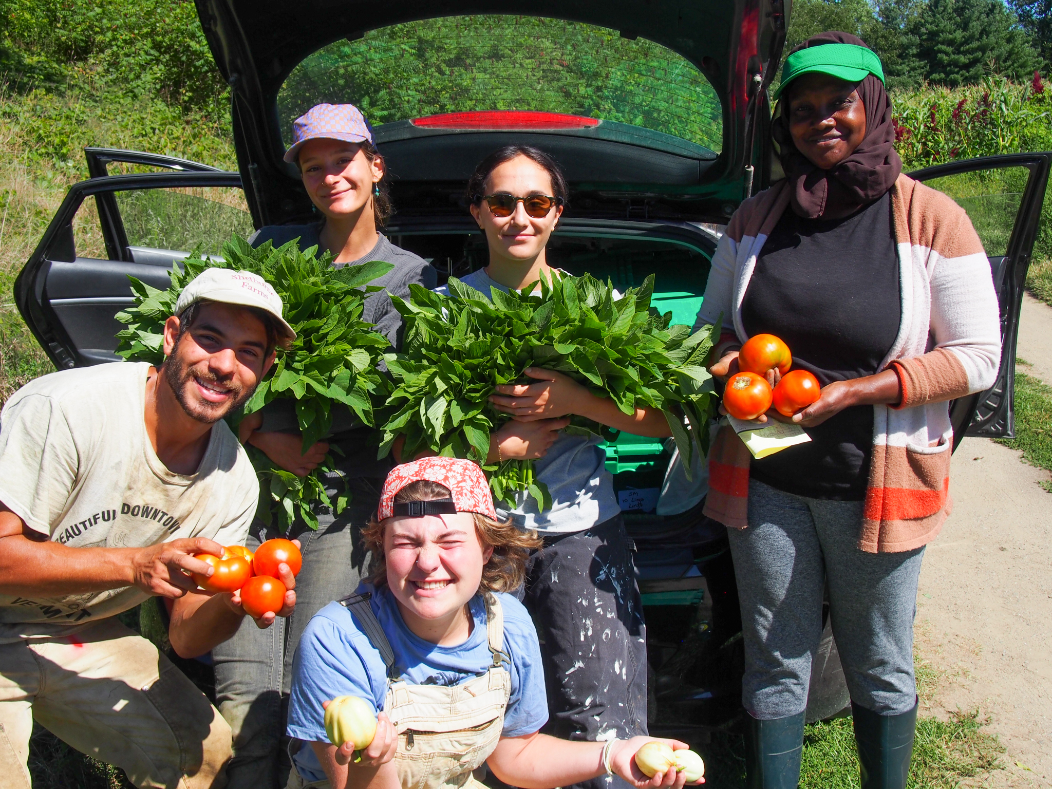 Clockwise from left: Nour El-Naboulsi, Naomi Peduzzi, Sadie Bloch, Hyacinthe Mahoro, Frieda Kahan.