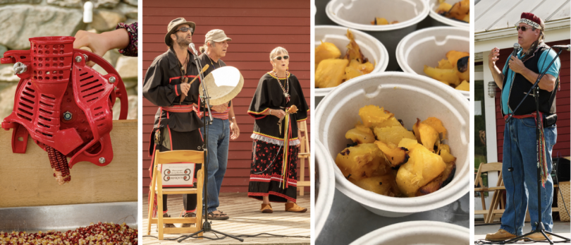Abenaki Land Link Harvest Festival: corn processing, Alnôbaiwi performance, food samples, storytelling with Chief Don Stevens by Diane Stevens Photography.