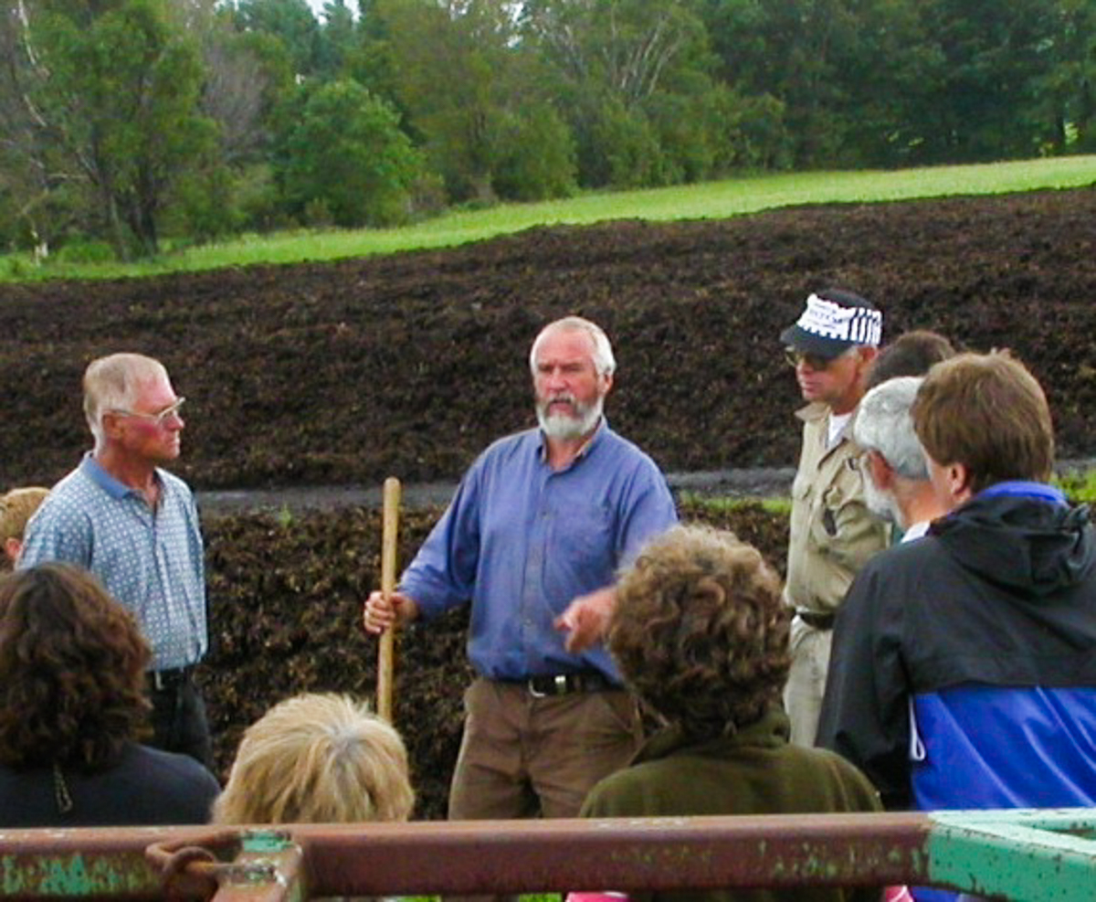 Jack Lazor and a small group of farmers