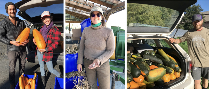 Project growers pose with their harvest.