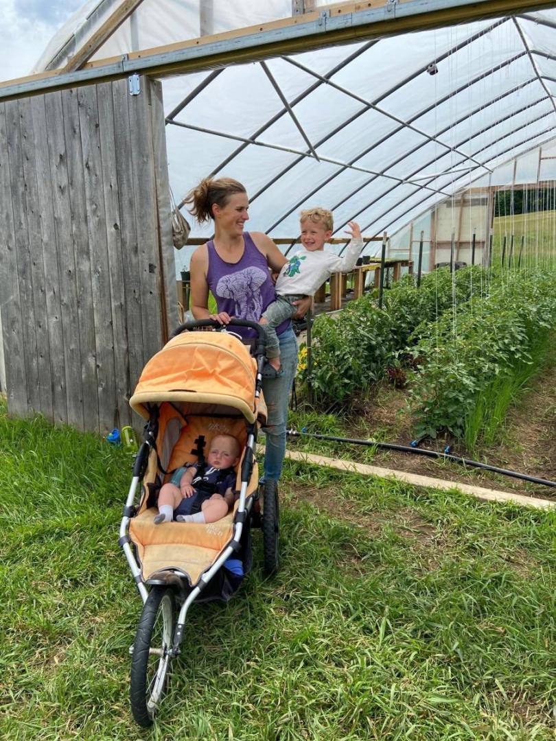 Hannah Doyle and children