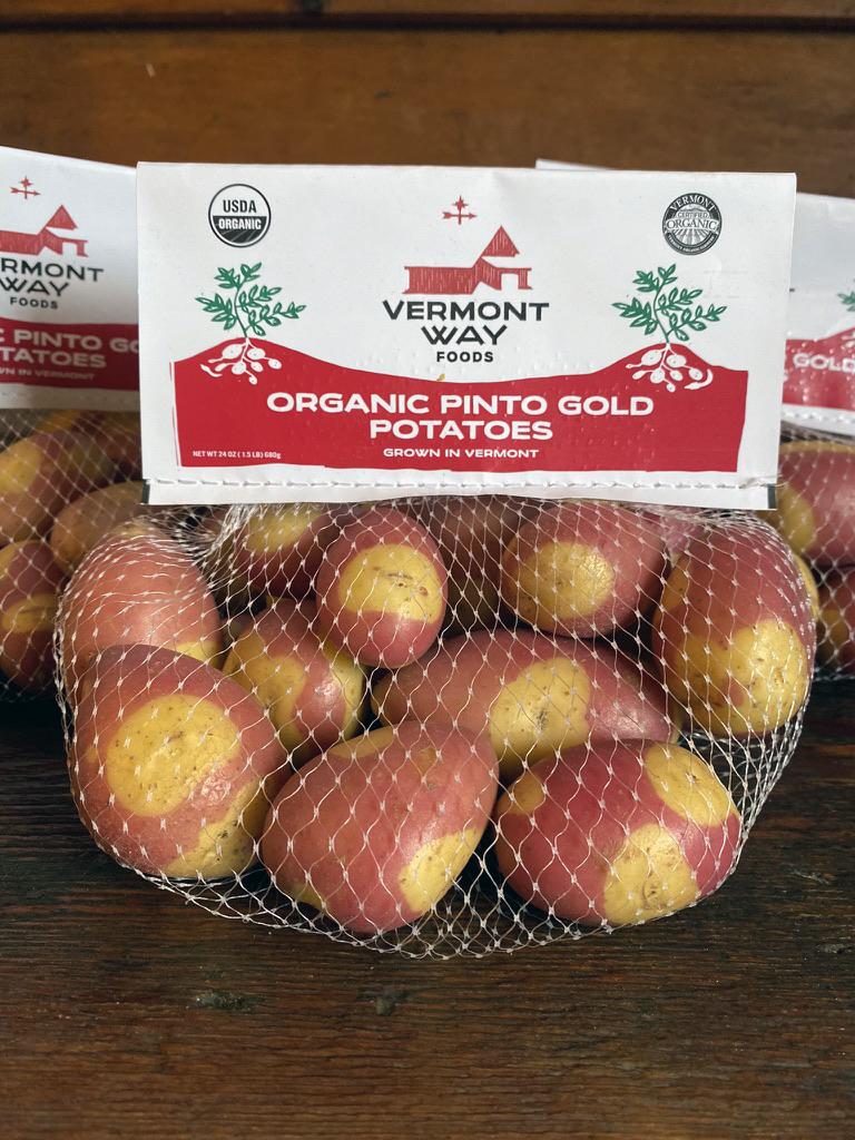 Vermont organic potatoes sold under the new Vermont Way Foods label