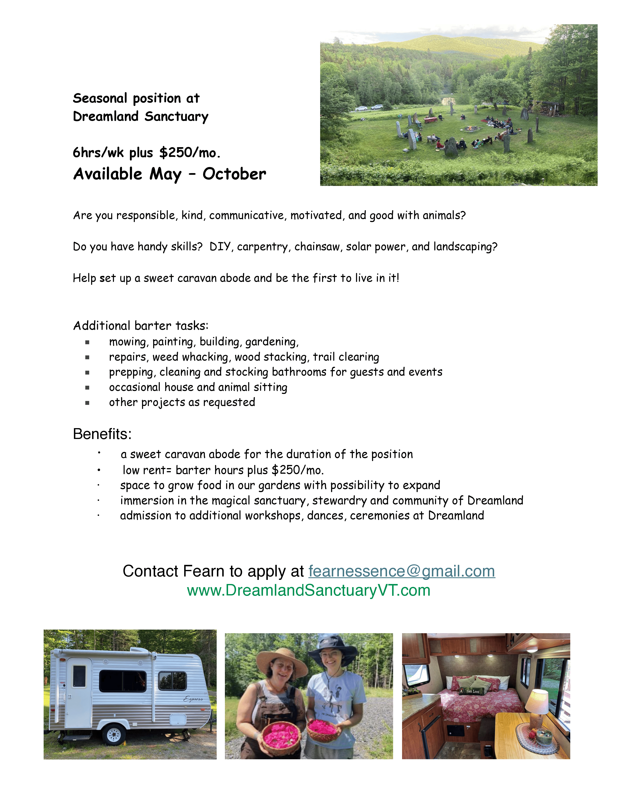 Internship poster and info