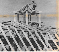 Barn raising at Butterworks Farm April 1983