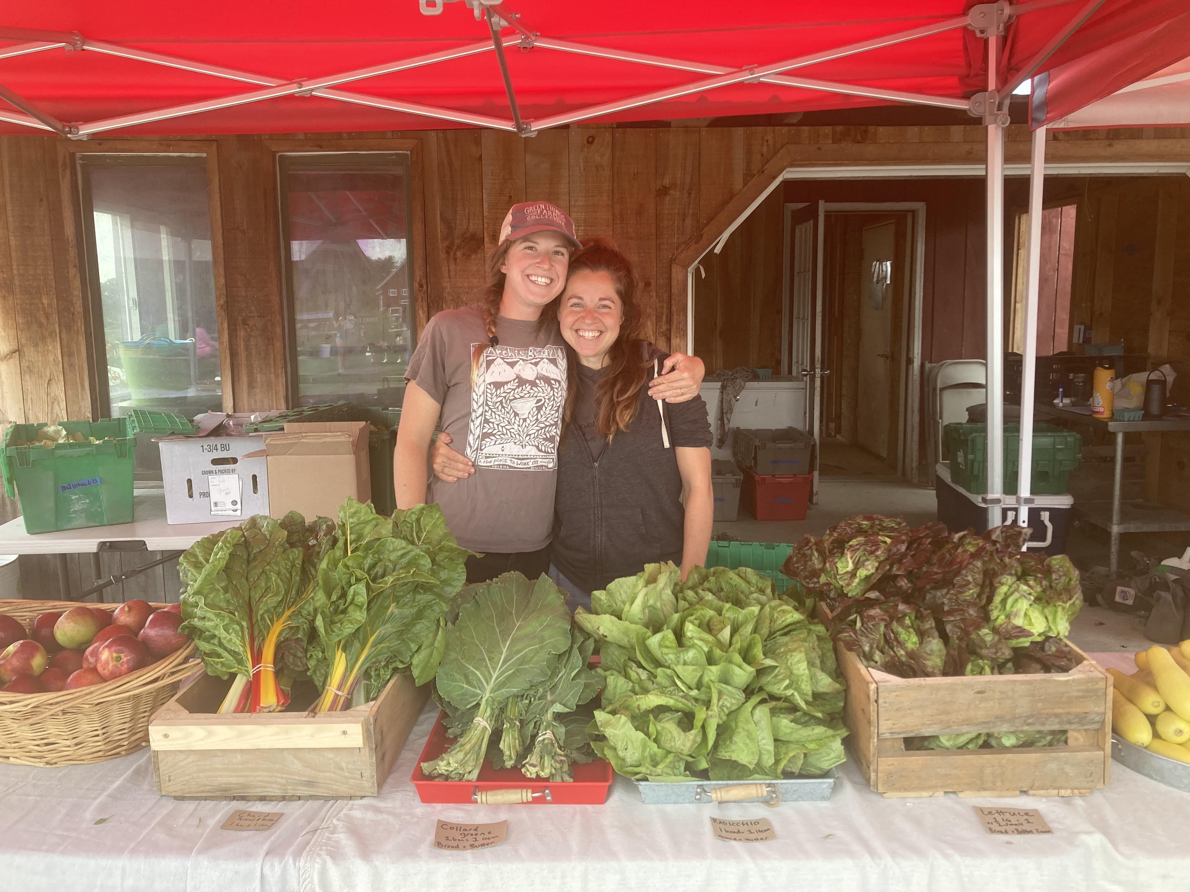 CSA pick-up at Bread & Butter Farm