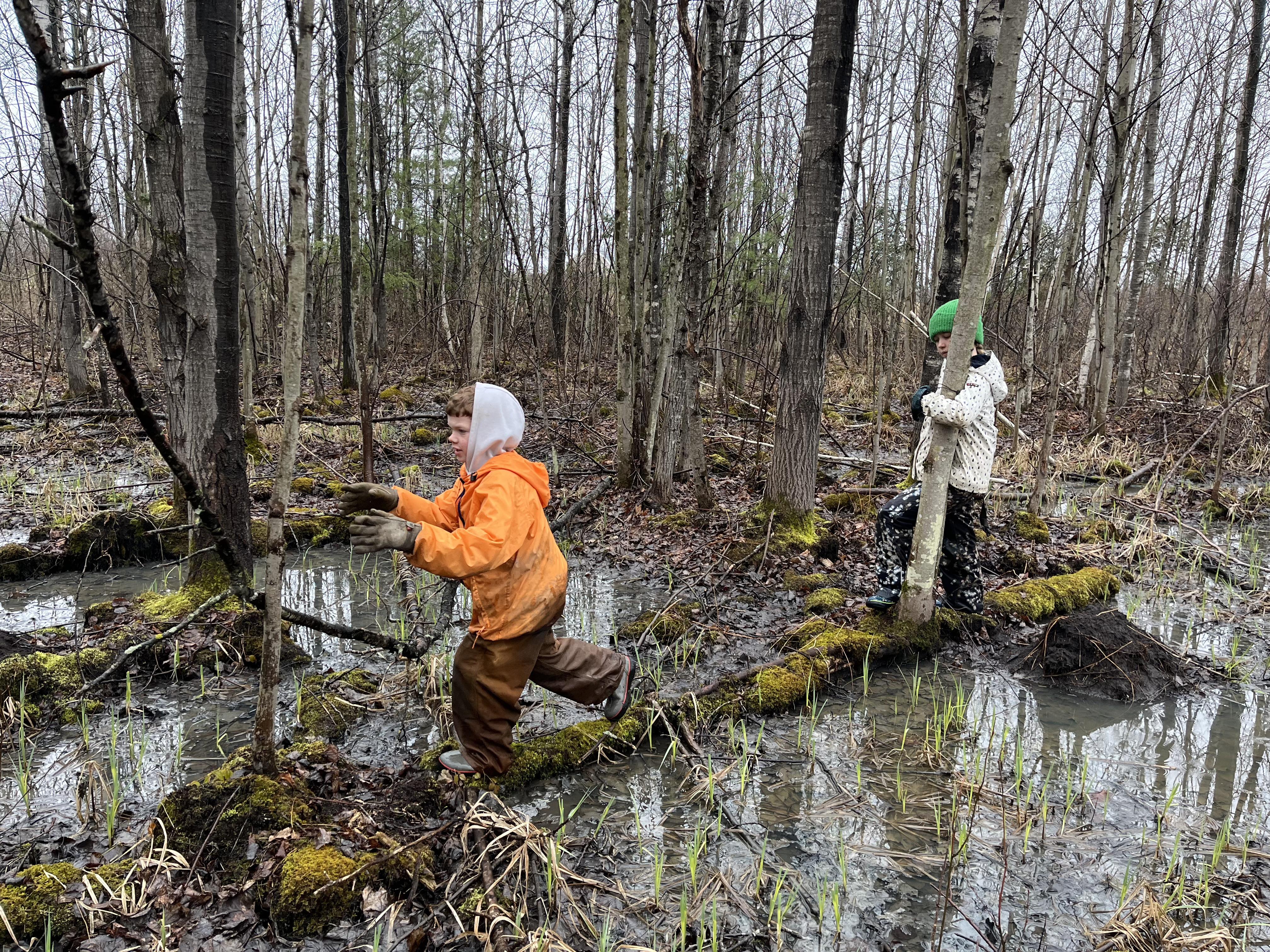 Kids playing at Bread & Butter Farm