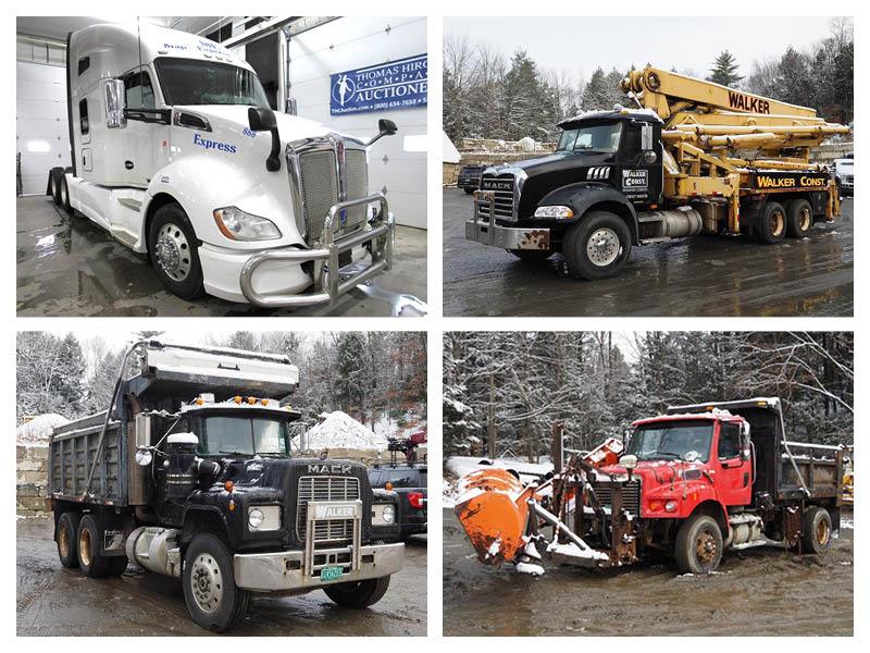 A collage of the items from the (1719) Commercial Trucks Auction