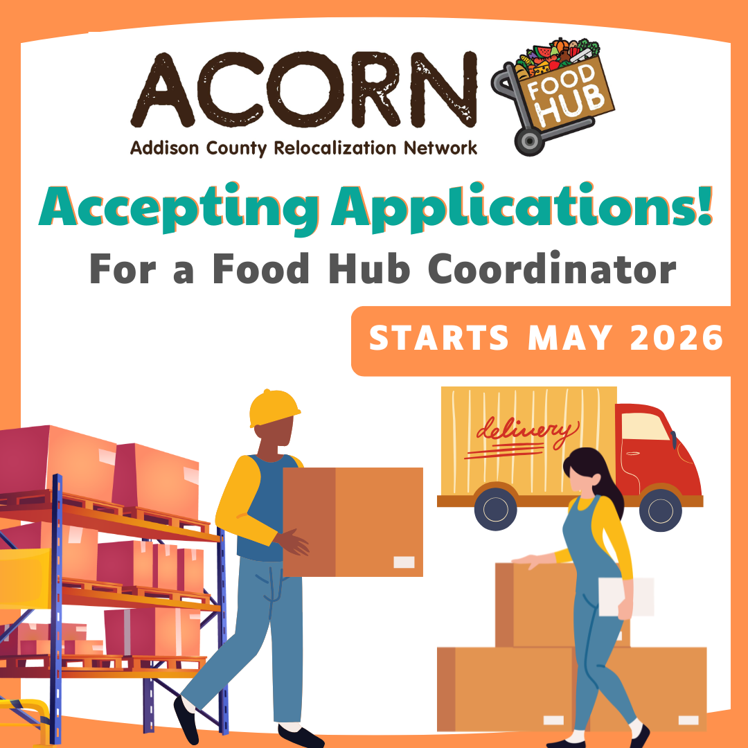 ACORN Food Hub Warehouse Coordinator job listing