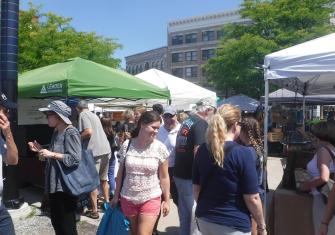 Rutland County Farmers Market customers