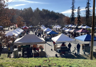Capital City Farmers Market booths
