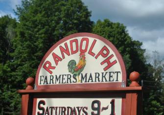 Randolph Farmers Market sign