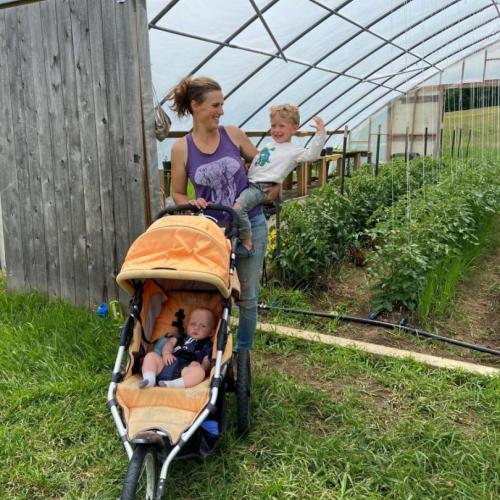 Hannah Doyle and children