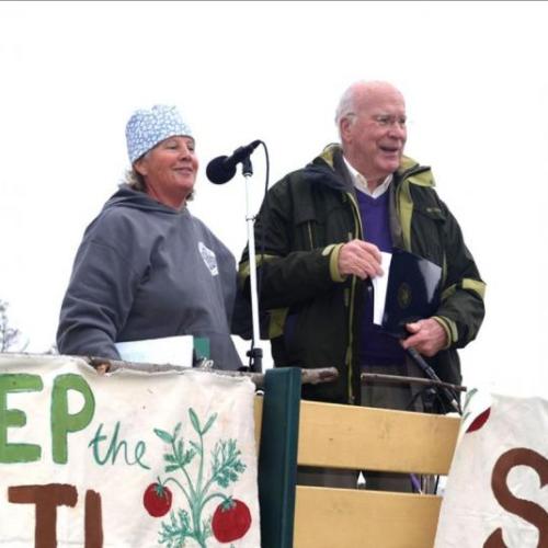 Senator Leahy at an organic rally