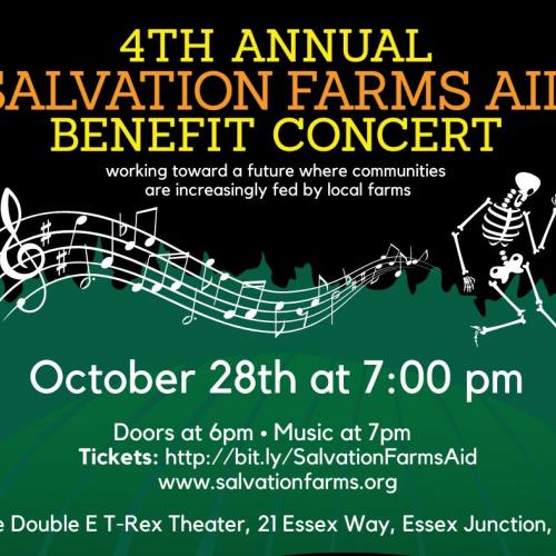 Salvation Farms Aid Benefit Concert October 28th, 7pm