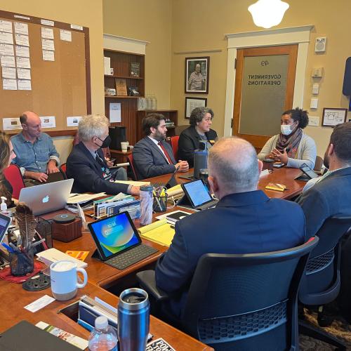 citizen advocates hone their skills at providing testimony in support of legislation that impacts them at one of NOFA-VT and Rural Vermont's Small Farm Action Days last year