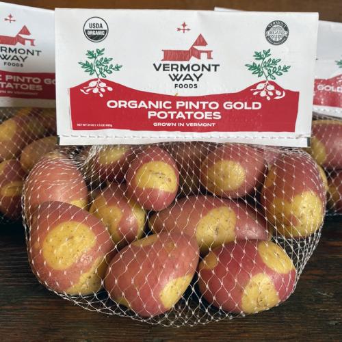 Vermont organic potatoes sold under the new Vermont Way Foods label