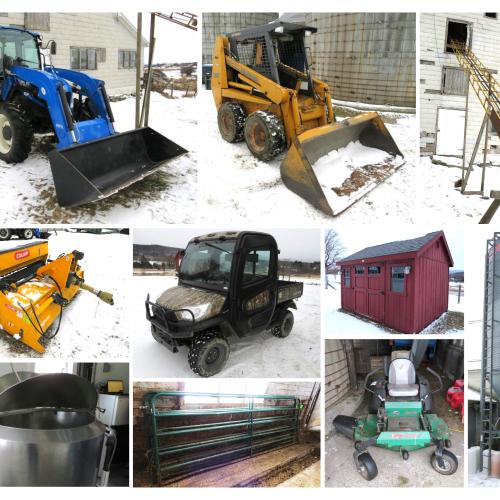 Tractor, Mower, Kubota Side by Side AUCTION