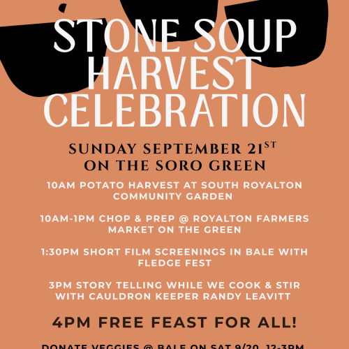 Flyer for Stone Soup Event