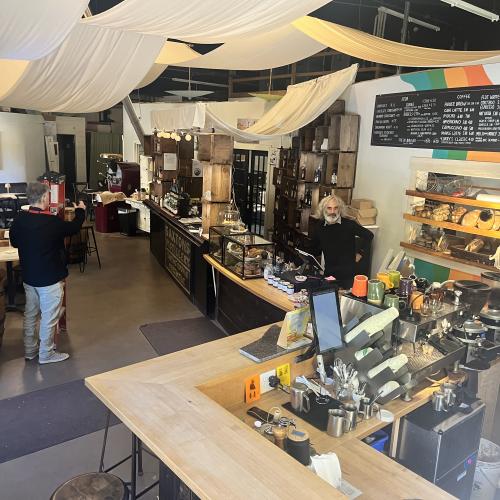 The Inside of West River Cafe and Saxtons River Distillery Space