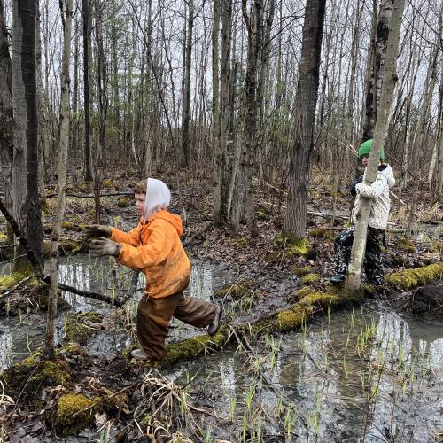 Kids playing at Bread & Butter Farm