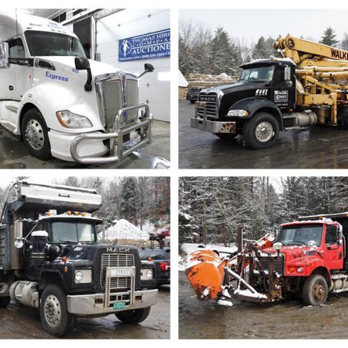 A collage of the items from the (1719) Commercial Trucks Auction