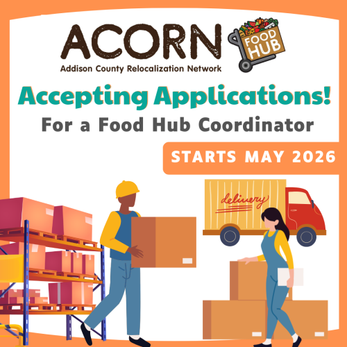 ACORN Food Hub Warehouse Coordinator job listing
