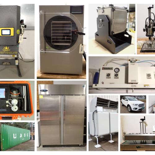 Collage of images from Cannabis Equipment Auction