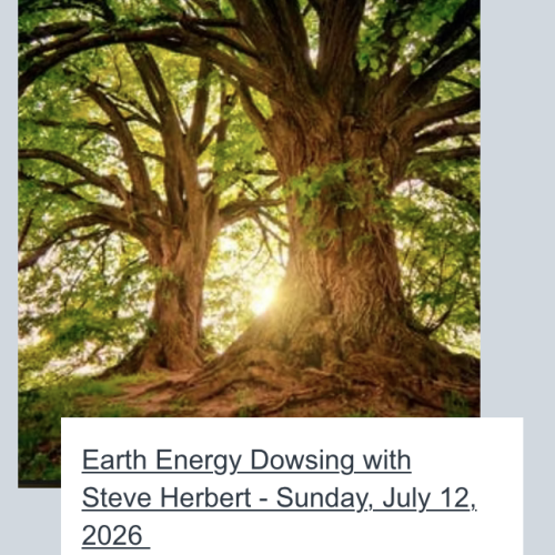 Earth Energy Dowsing