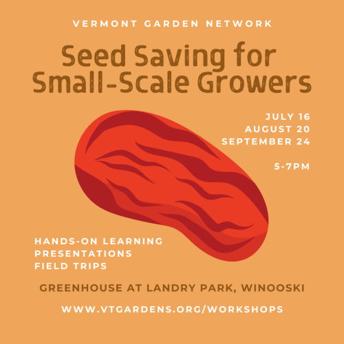 Seed saving workshop flyer