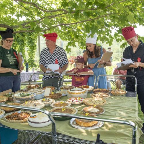 Judges at the Great North American Maple Pie Contest
