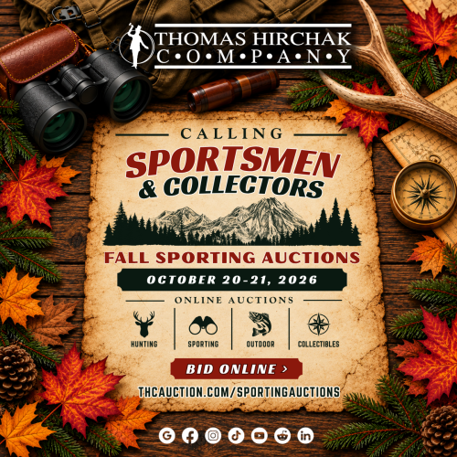 poster for sporting and hunting auctions